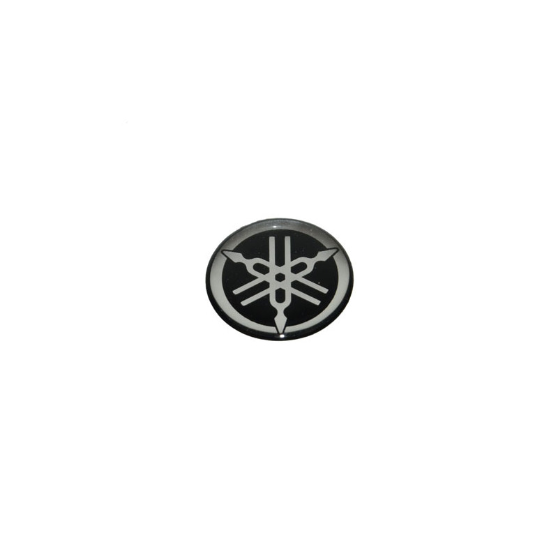 emblem Yamaha original logo round black/chrome yamaha x01f153a1000