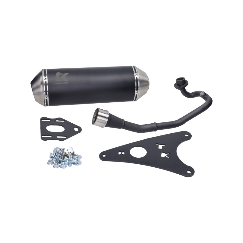 uitlaat Turbokit 4t e-keur Gmax zwart nitro 4t, ovetto 50 4t, aerox 4t, neo 4t