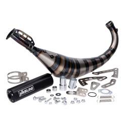 uitlaat yasuni R3 carrera zwart beta rr50, derbi, minarelli tub809th
