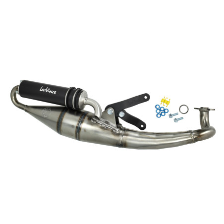uitlaat Leovince hand made tt zwart minarelli hor 4054b