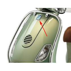 clip-on logo Piaggio original piaggio front cover 2/4/5 euros elettrica, gts all models, gtv, Primavera, sprint, vespa vxl 125/1