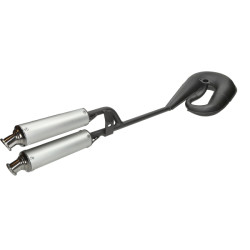 exhaust Tecno circuit twin silencer black alu puch maxi