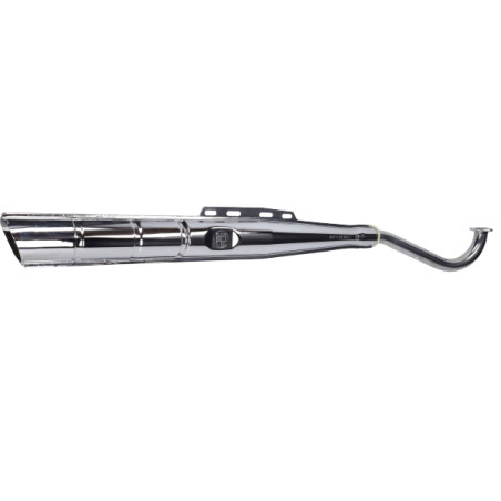 exhaust + logo (made in EU) loose bend 28mm chrome puch maxi