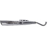exhaust + logo (made in EU) loose bend 28mm chrome puch maxi
