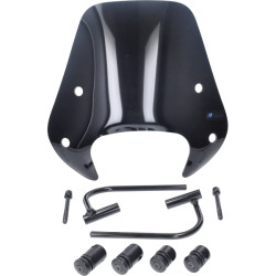 windscherm Regia met bevestigingsset laag (made in EU) voor 72085 30cm zwart glans zip2000