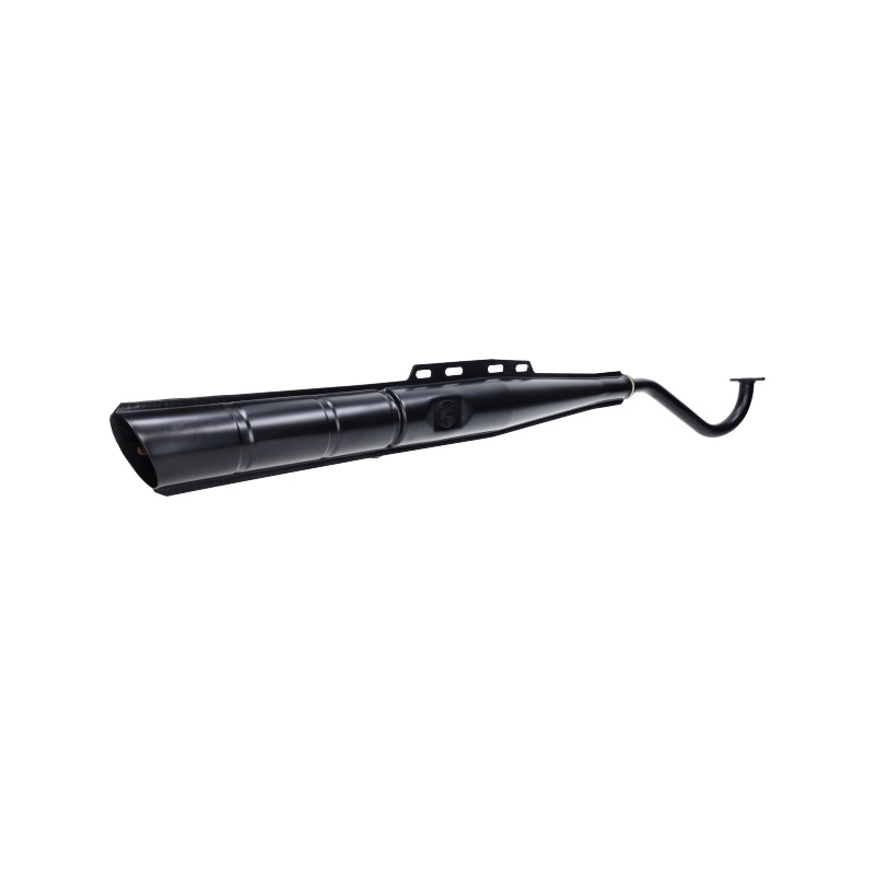 exhaust + logo (made in EU) 22mm black puch maxi