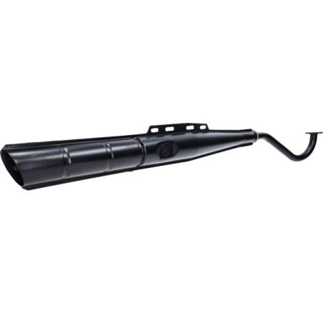 exhaust + logo (made in EU) 22mm black puch maxi