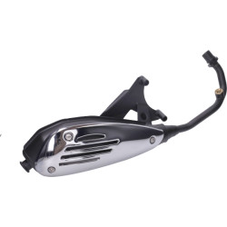 uitlaat (made in EU) merlin euro 4/5 org. model zwart sprint 4t, primavera 4t