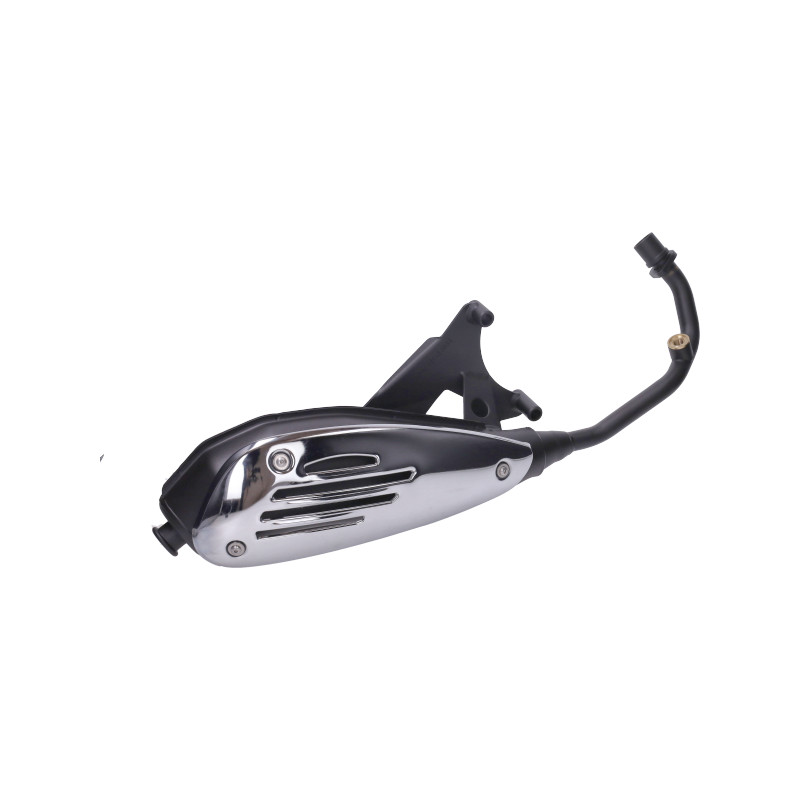 uitlaat (made in EU) merlin euro 4/5 org. model zwart sprint 4t, primavera 4t